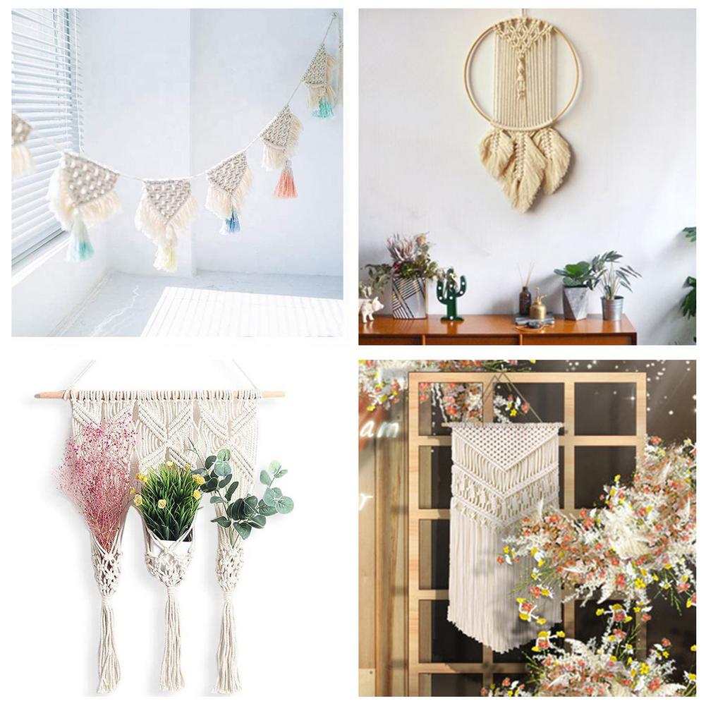 Macrame Kit Diy Kant Weven Handgemaakte Tool Accessoires Voor Muur Opknoping Woondecoratie