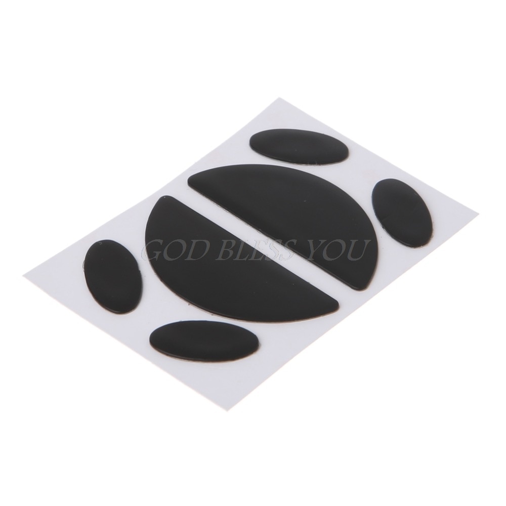 2 Sets 0.6mm Thickness Replacement Mouse Feet Skates for Logitech G100 G100S