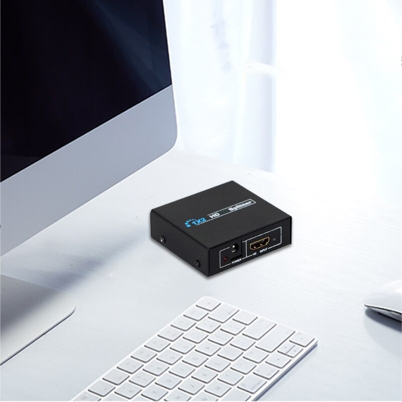 1 In 2 Out HDMI-compatible Switch Splitter Video Decoder 4K 30hz 1x2 HDCP 1080P Dual Display Switcher Converter 95AF