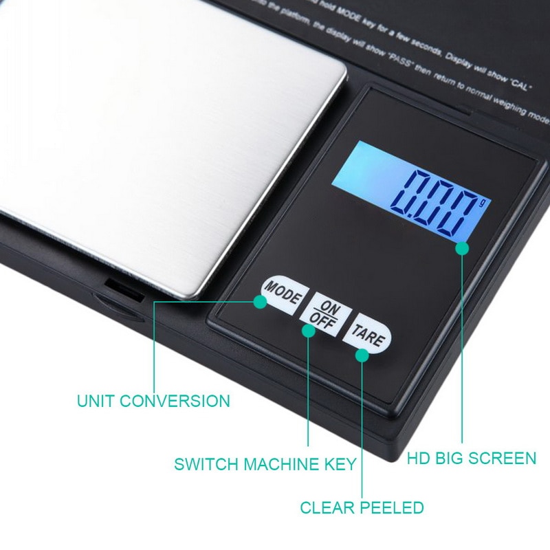 0.01 500g 1kg 3kg Portable digital Lab Weight Electronic Scales digital precision Laboratory Balance Medicine scale pocket Scale