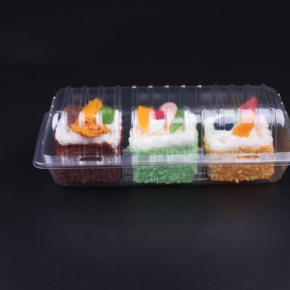 50 stücke Einweg Sushi Nehmen Kasten Tragen aus Kasten Obst Kuchen Brot Verpackung Container Hause Bäckerei Backen gebäck Kasten verpackung Kasten