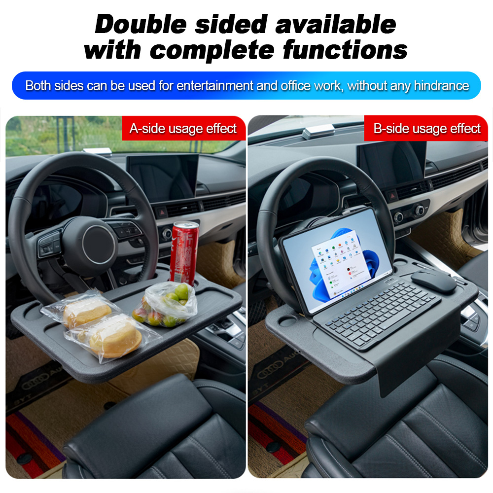 Multifunctionele autostuur antislip eettafel, autobaal eettafel accessoires interieur, autotafelbord