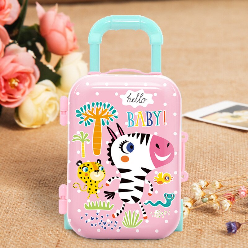 Mini valise à roulettes, noël, année du tigre, boîte à bagages pour enfants, jouets créatifs, artisanaux,