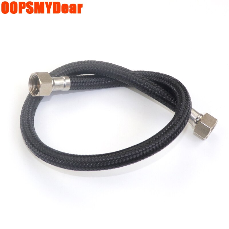Bathroom Toilet Plumbing Hose Pipe Flexible Nylon Water Mangueira 1/2&quot; 3/8&quot; High Pressure Faucet Black Manguera Tap Accessories