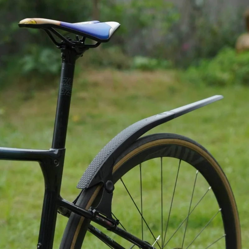 Bicycle Quick Release Extended Mudguard for Front Rear Wheel 700C Gravel Road Bike Fender Strong PP Mud Fender Outdoor Protector