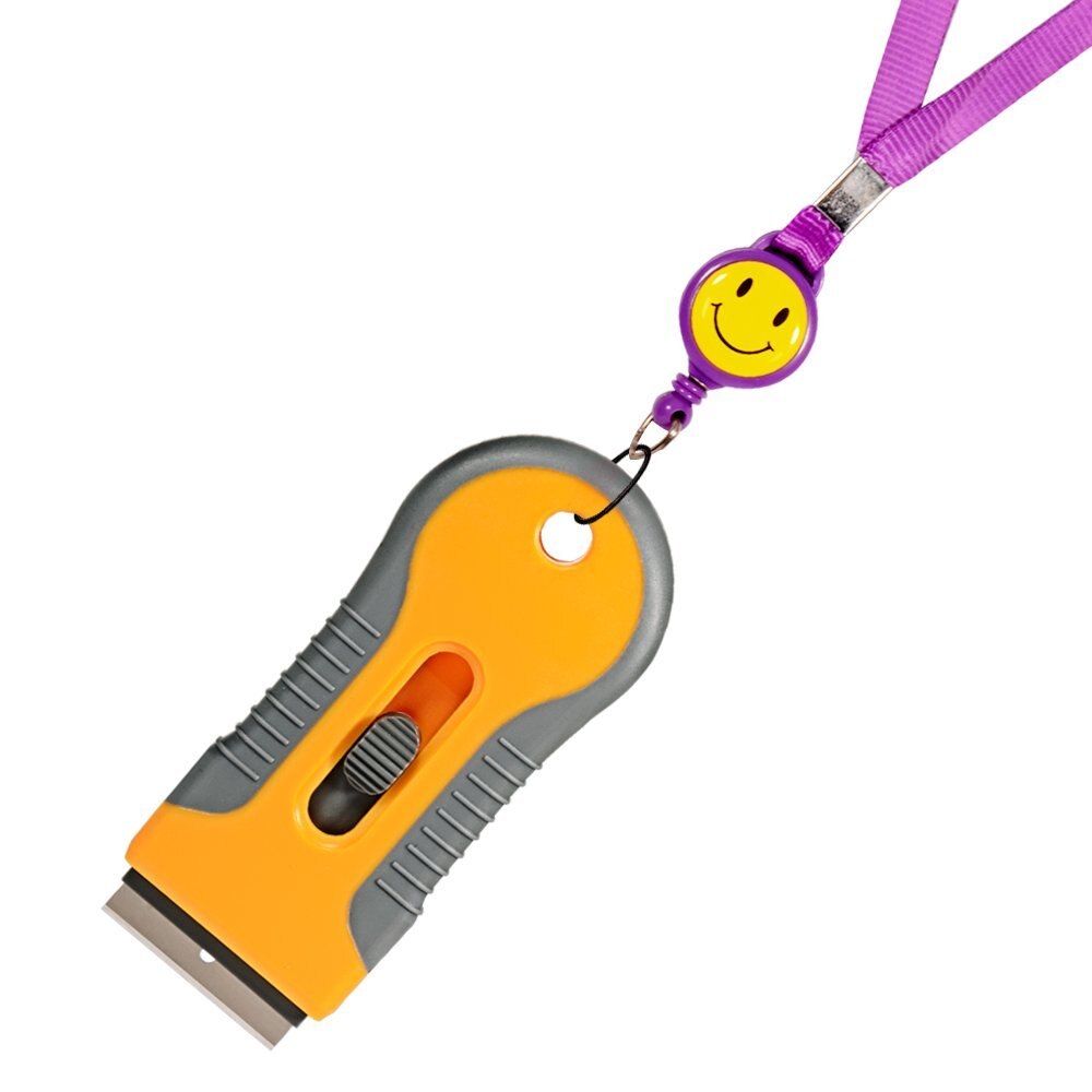 FOSHIO Multi Razor Scraper+10pcs Steel Blades Window Tint Tool Cutter Auto Car Film Sticker Remover Squeegee Vinyl Cleaning Tool