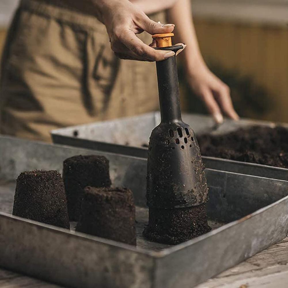 Soil Block Maker Seed Soil Blocker Manual Gardening Soil Making Tool for Nursery Pots Greenhouse Flower Pots Growing Bags