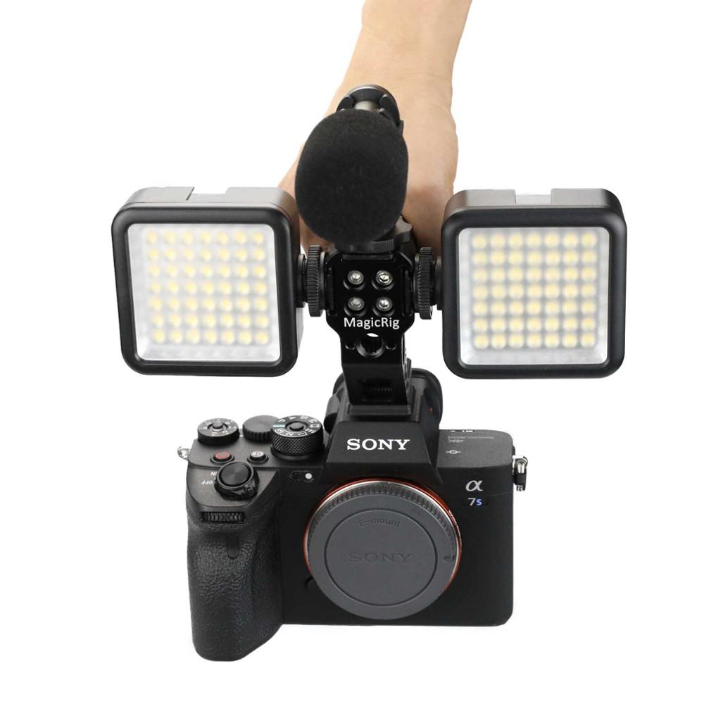 MAGICRIG Kalten Schuh oben Griff mit 3 Kalt Schuh Adapter Halterungen für A7C A7RIII A7III A7SIII A6500 GH5 GH5S EOS r5 R6 M50 Kamera