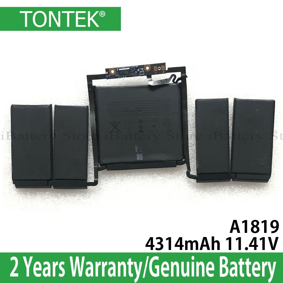 TONTEK Echt A1819 Batterij Voor Apple Macbook Pro 13 ''inch A1706 Touch Bar Serie Jaar