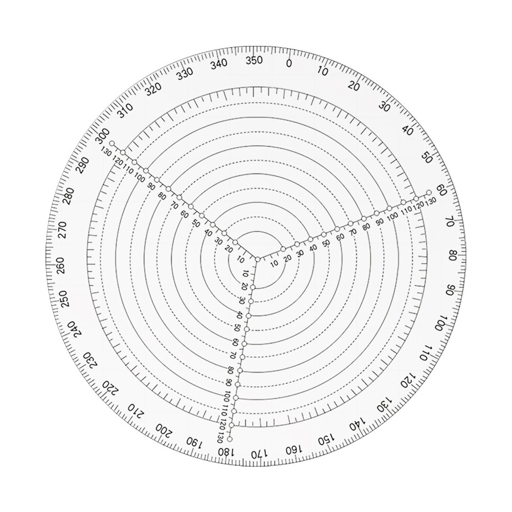 Transparent Acrylic Round Center Finder Compass Circle Cutter for Wood Turners Lathe Work Circles Drawing