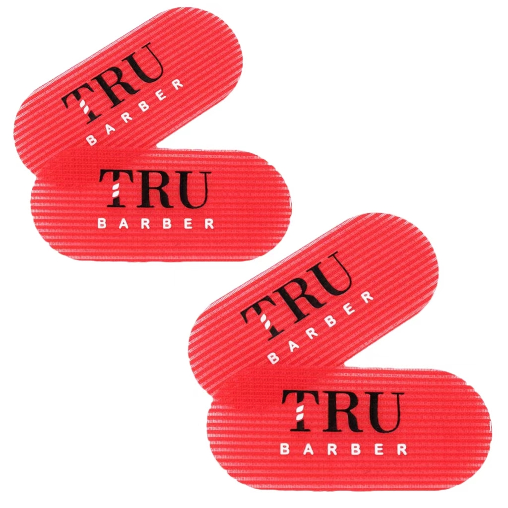 2/4 Uds. Pegatina de estilismo para cabeza de aceite de peluquería, pegatinas para el cabello con gradiente tallado de Velcro, accesorios para peluquero y salón: violet