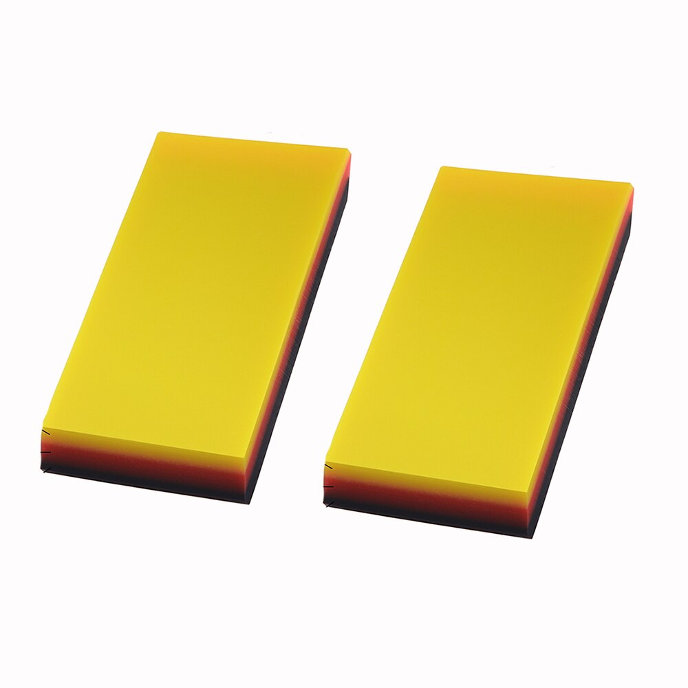 Foshio 2/5Pcs Zachte Ppf Wrapping Squeegee Carbon Vinyl Wrap Auto Film Plakken Tool 2in1 Schraper Venster verven Auto Cleaning: 2pcs 2inch