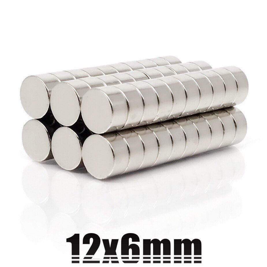 100pcsN35round magnet12x1 12x1.5 12x2 12x3 12x4 12x5 12x5 12x6permanent neodymium magnet ndfeb super strong powerful magnets12X1