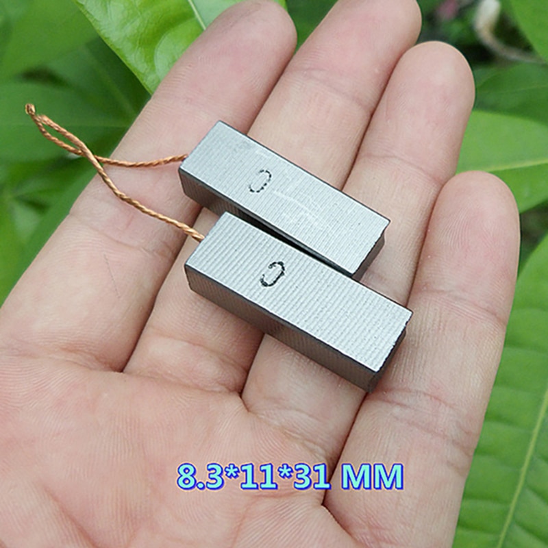 2Pcs 8.3*11*31Mm Koolborstels Voor Stofzuiger Motor Elektrische Motor Borstel Vervanging Power Tools accessoires