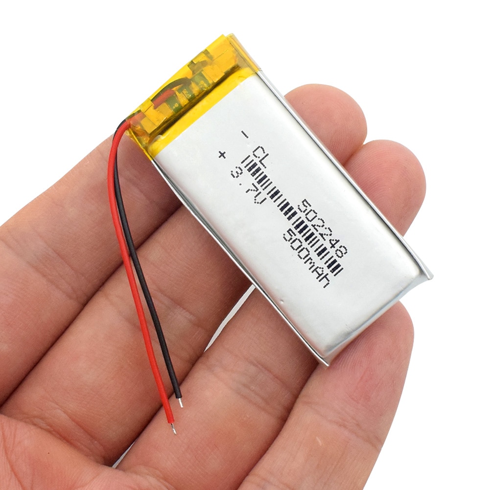 Posthuman tablet 3.7 v lithium polymer batteri 500 mah 502248 mp3 mp4 små bluetooth højttalere li-po genopladeligt batteri