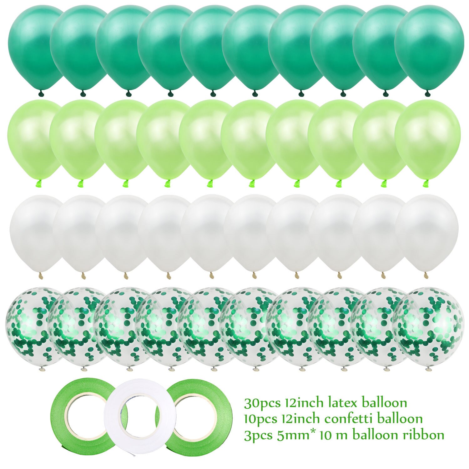 40 Stks/set 12Inch Blauw Ballonnen Zijn Een Meisje Jongen Baby Shower Geslacht Onthullen Verjaardag Party Diy Decoratie Babyshower Volwassen bruiloft: green