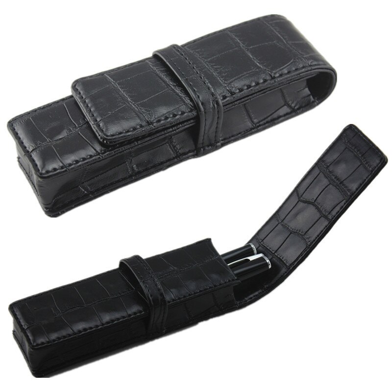 Fountain Pen Pouch Storage Two storage bags Leather Handcrafted Single Pen Pencil Bag Holder Storage Sleeve Pouch