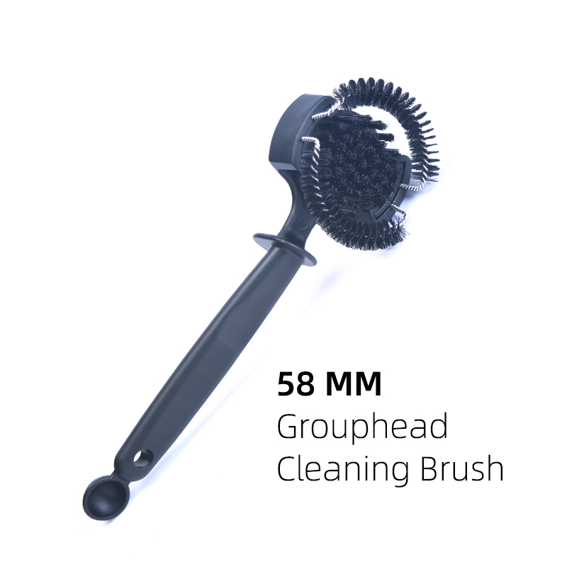 51/58mm Kaffeemaschine Pinselreiniger Abnehmbare Kaffeemaschine Espresso Gruppe Kopf Halbautomatische Küchenreinigungswerkzeug: Braun