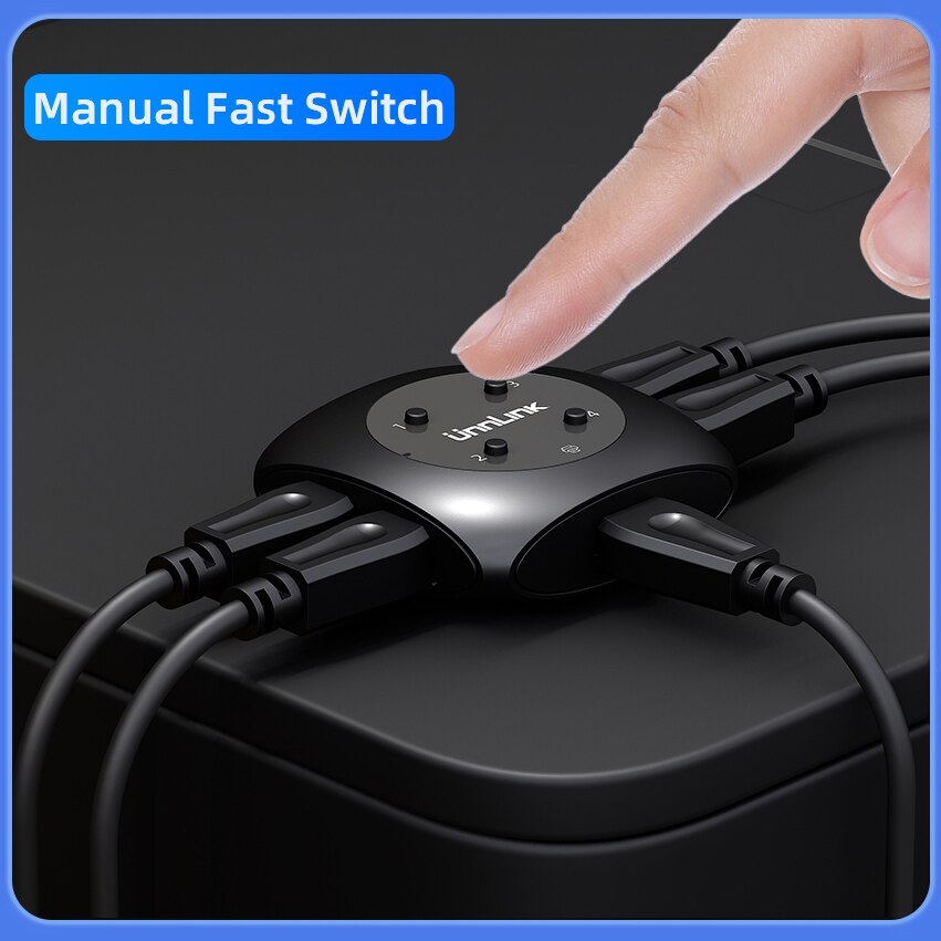 Unnlink USB Switch 4 Computers Sharing 1 Printer Hotkey Selector