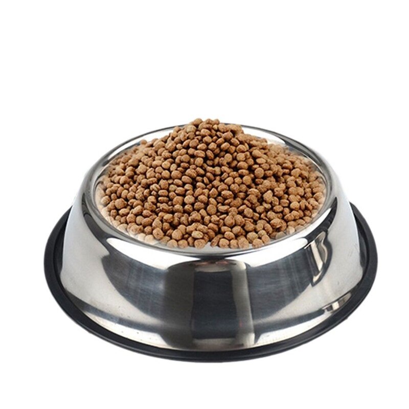 Perro de acero inoxidable dos mascotas cuencos perro comida para gatos agua comedero mascotas suministros de alimentación platos tazón de perros pequeños de gran tamaño