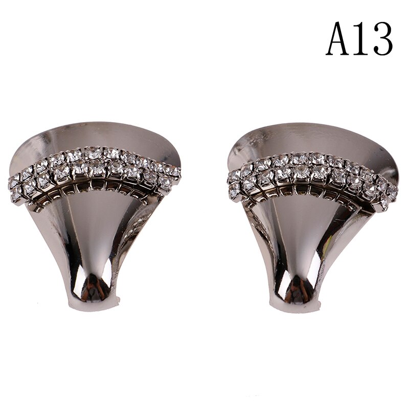 1 paar metalen schoenen, teenbescherming, hoge hakken, schoenreparatieaccessoires, schoendecoraties, 15 stijlen