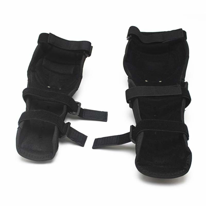 Zwarte Motorfiets Kneepad Motorfiets Protectors Elleboog Pads Roestvrij Stee