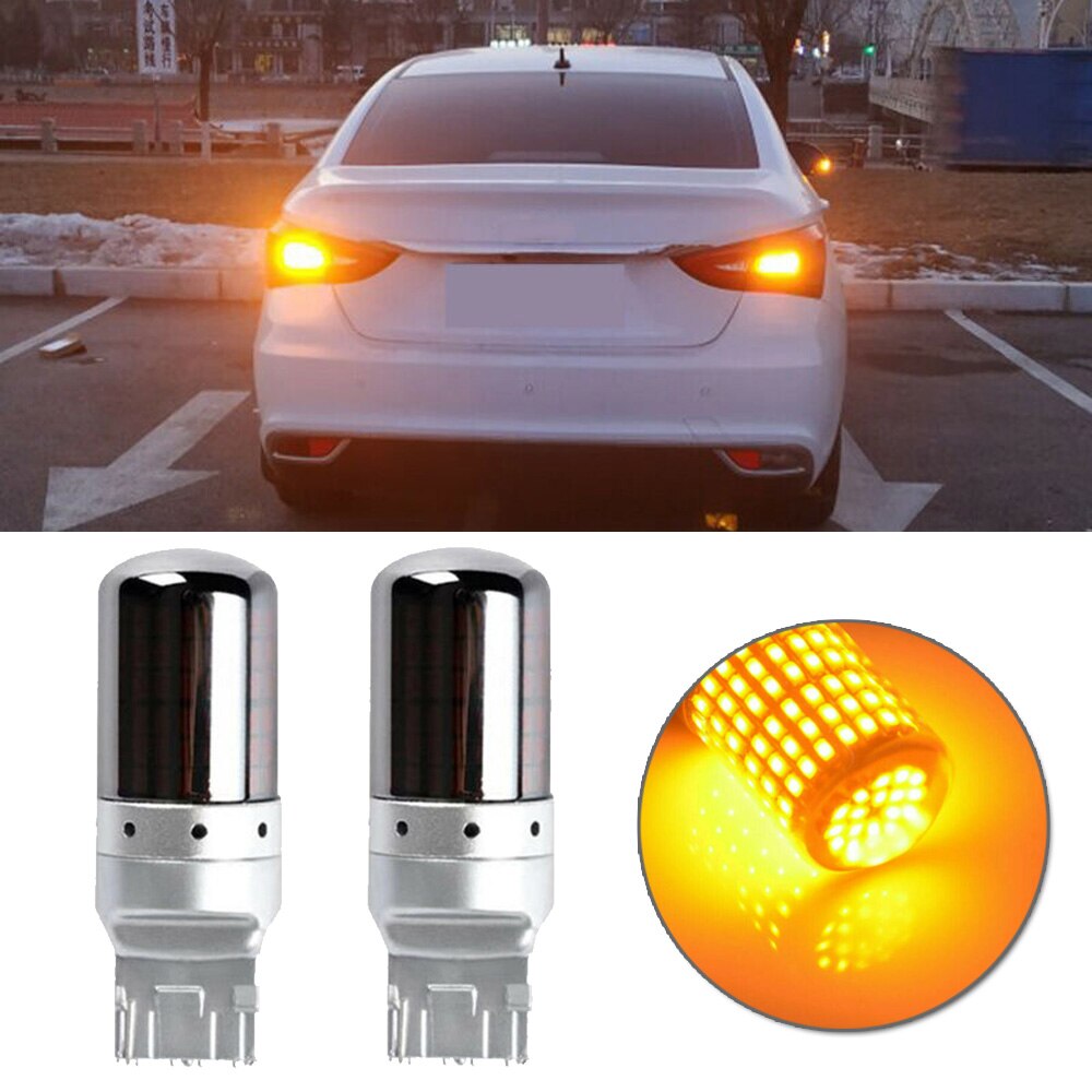 Bulbs Turn Signal Light Replacement Set Lamp Parts Car Amber 12V DC 21W