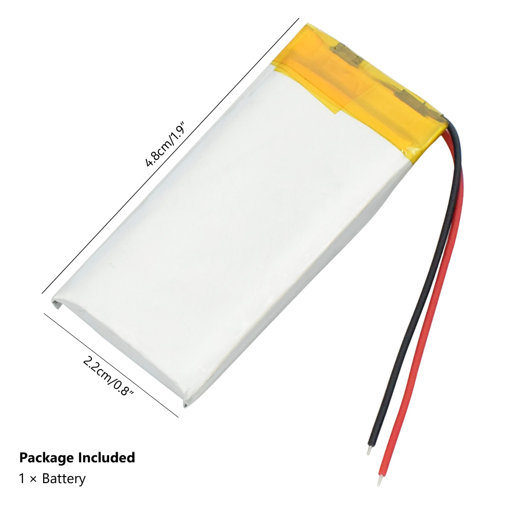 502248 3.7v 500mAh li-ion Lipo cells Lithium Li-Po Polymer Rechargeable Battery For Bluetooth speaker GPS PDA Tachograph