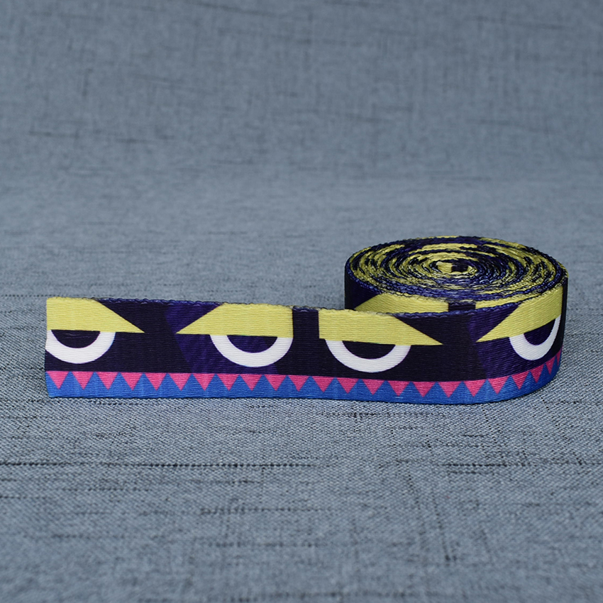 Ruban de sangle 5 Yards de largeur 25mm, sangles en corde pour chien, collier pour animaux domestiques, harnais, sac à dos, Textile, vêtements, accessoire: Blue Sky Goose