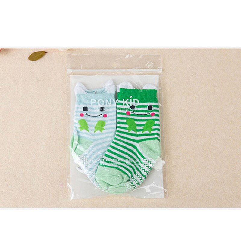 2 Pairs Newborm Baby Socken Baumwolle Imitieren Hand genäht Kopf Silikon Anti-skid Kleidung Zubehör Cartoon Socke Jungen mädchen