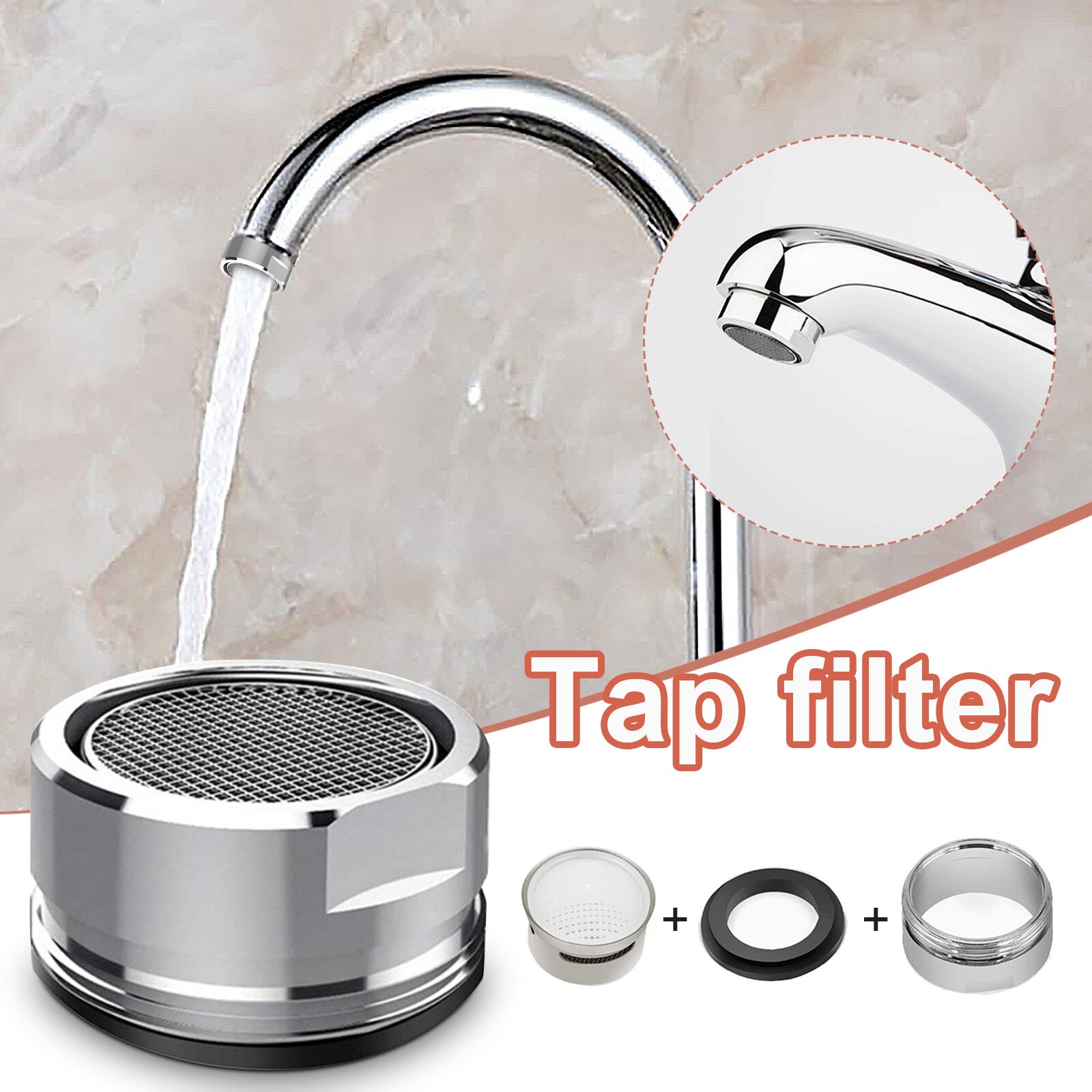 Aireador de grifo aerador de filtro insertar aireador para grifos de cocina herramienta de partes de reemplazo filtros Bubbler insertar fregadero aireador