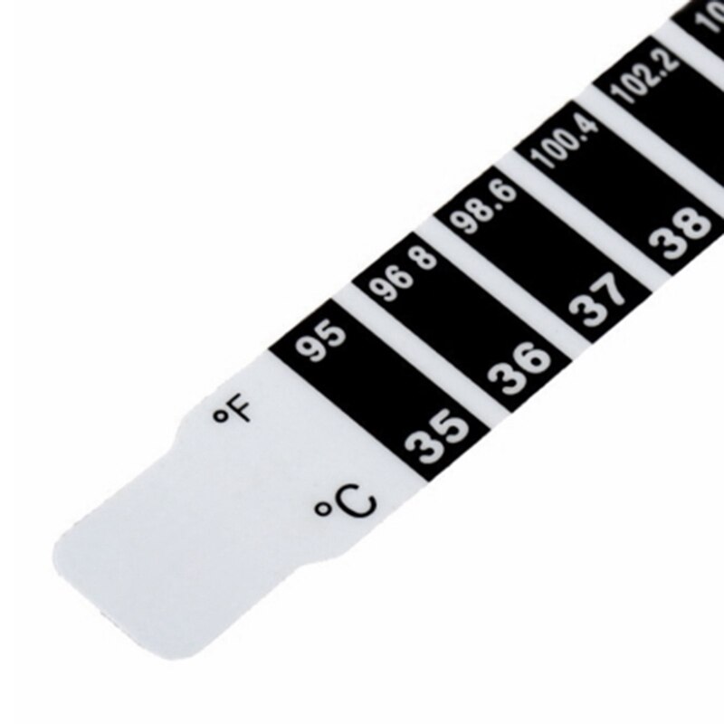 Termómetro de bebé 20 piezas, adhesivo reutilizable para la temperatura de la frente del bebé, pegatina para medir la temperatura corporal