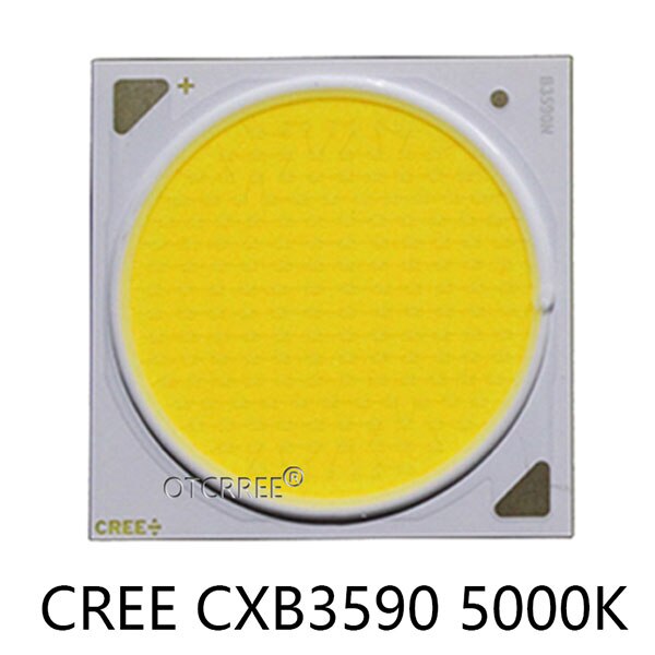 Cree CXB3590 Cob Led Grow Light Volledige Spectrum Ideaal Houder 50-2303CR Heatsink Meanwell Driver 100Mm Glas Lens/Reflector diy: CREE CXB3590 5000K