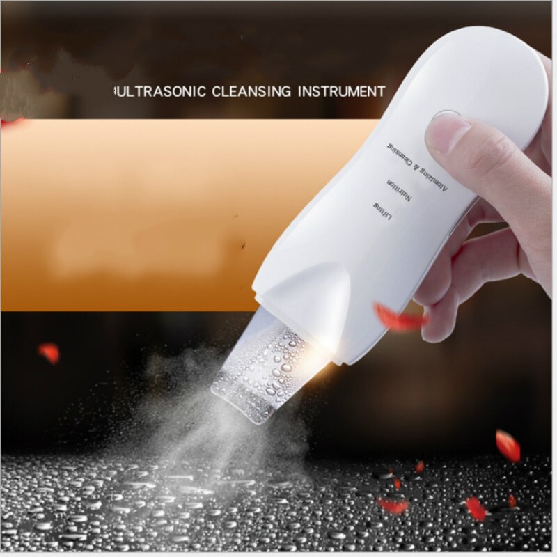 Rechargeable Ultrasonic Skin Scrubber Nutrient lead-in Ultrasound face massage Facial Cleaner Peeling Vibration Blackhead Remova: have frog