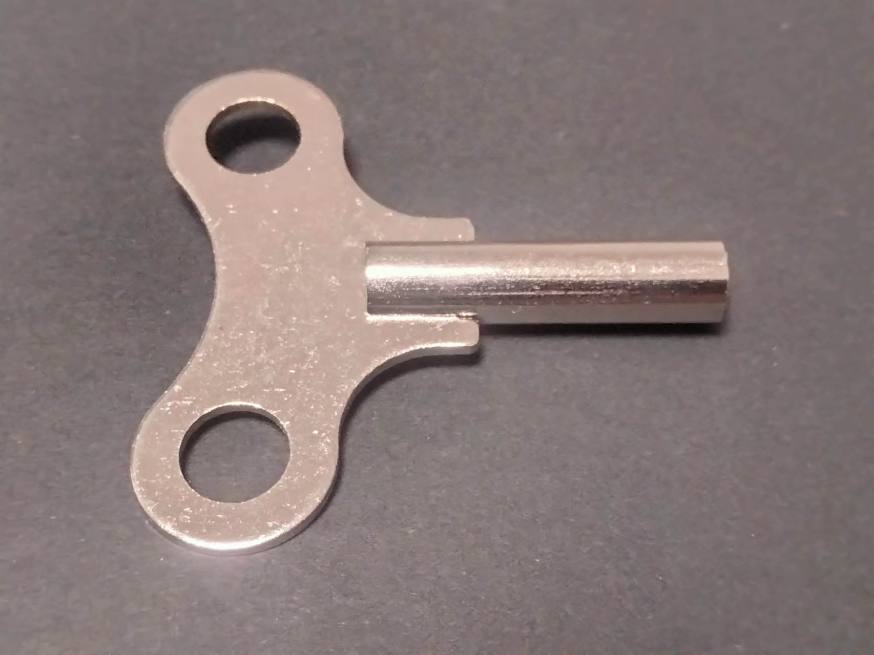 T2475 Roestvrij Staal Gevleugelde Type Tool Slinger Klok Kronkelende Sleutel 4.4mm Grootvader Klok Winder