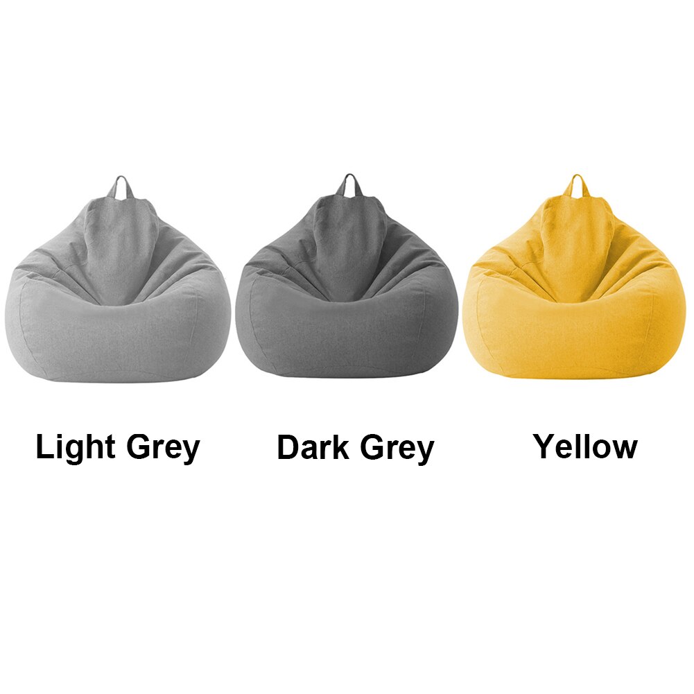 Nordic Stijl Katoen Linnen Indoor Home Zonder Vulmiddel Speelkamer Woonkamer Slaapkamer Zacht Makkelijk Schoon Bean Bag Cover Luie Ligstoel