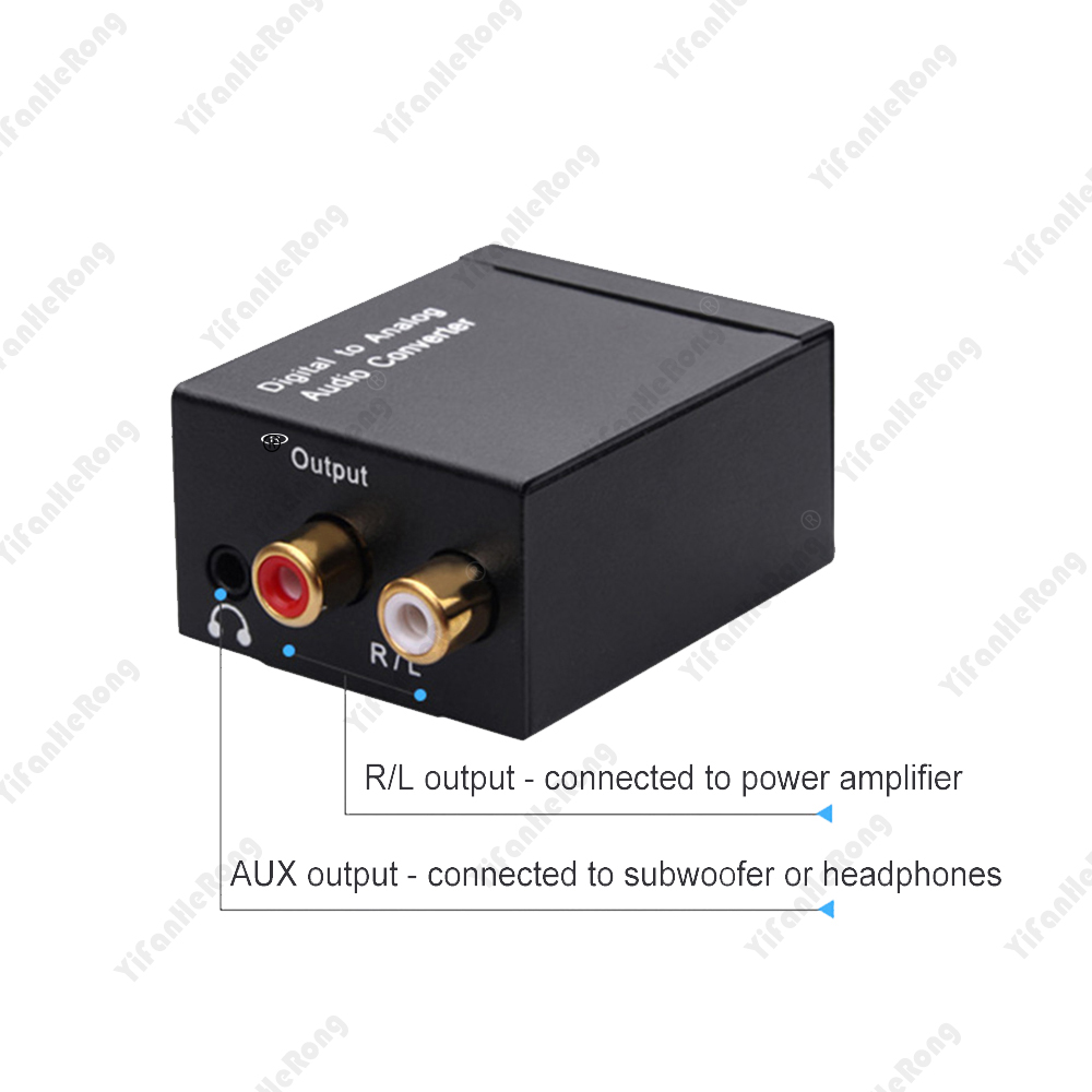 Audio Converter Coaxiale Optische Vezel Toslink Digitaal naar Jack 3.5mm Analoog Voor RCA SPDIF Digitale Audio Decoder Stereo Versterker