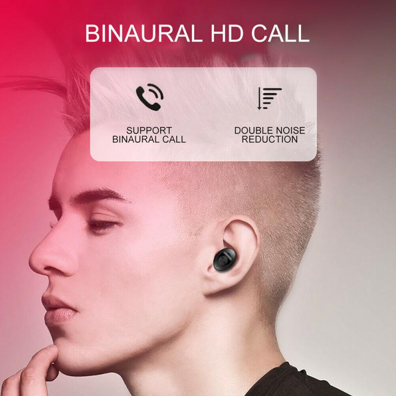 XG12 TWS Binaural 5.0 Bluetooth Wireless Earphone 3D Stereo Headphone Portable Business Earbuds Headset With HIFI Audio