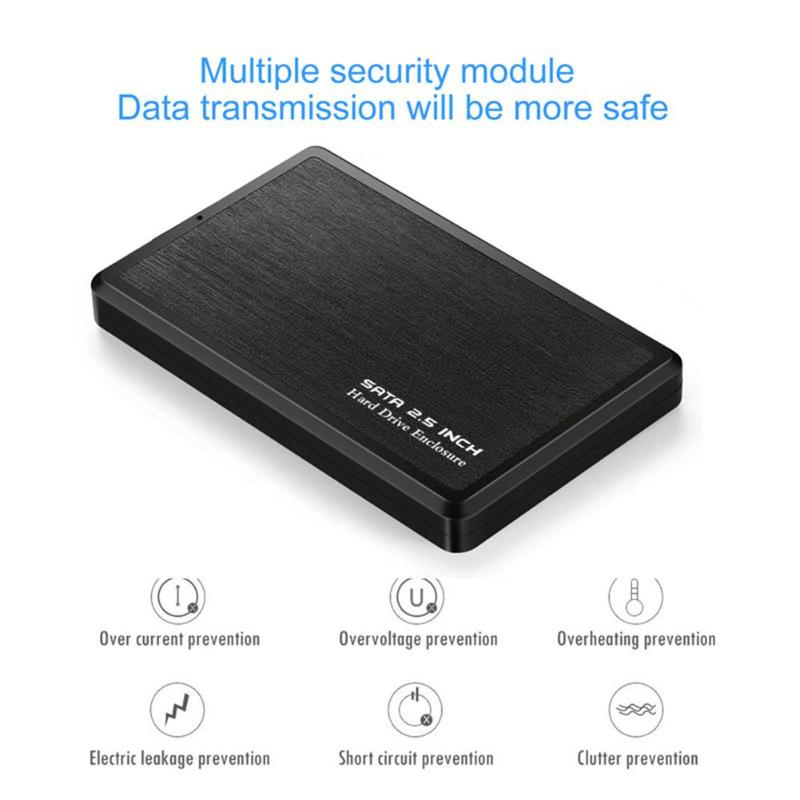 2.5 pouces USB 3.0 vers SATA HDD SSD Mobile support pour disque dur En Alliage D'aluminium 5 Gbit/S Haute Vitesse 2 to Boîtier Portable USB3.0 Boîtier de DISQUE DUR