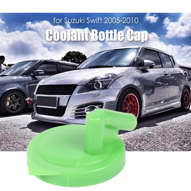 Engine Radiator Coolant Expansion Bottle Reservoir Cap Excellent and Durable Plastic for Suzuki Swift Green Appearance