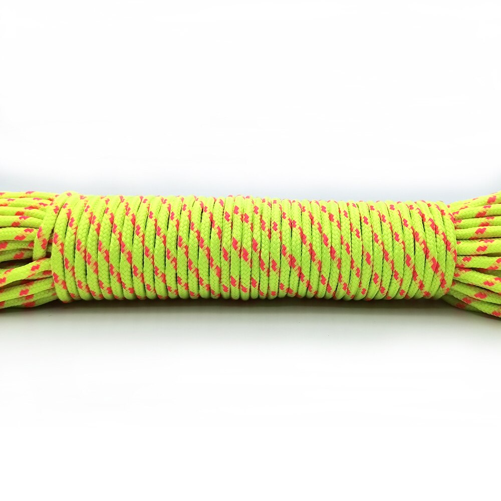100 metrów 3mm sznur liny spadochron smycz liny do wspinaczka Survival sprzęt bransoletka Paracord maska smycze bransoletka Paracord: 19 / 25ft(8m)