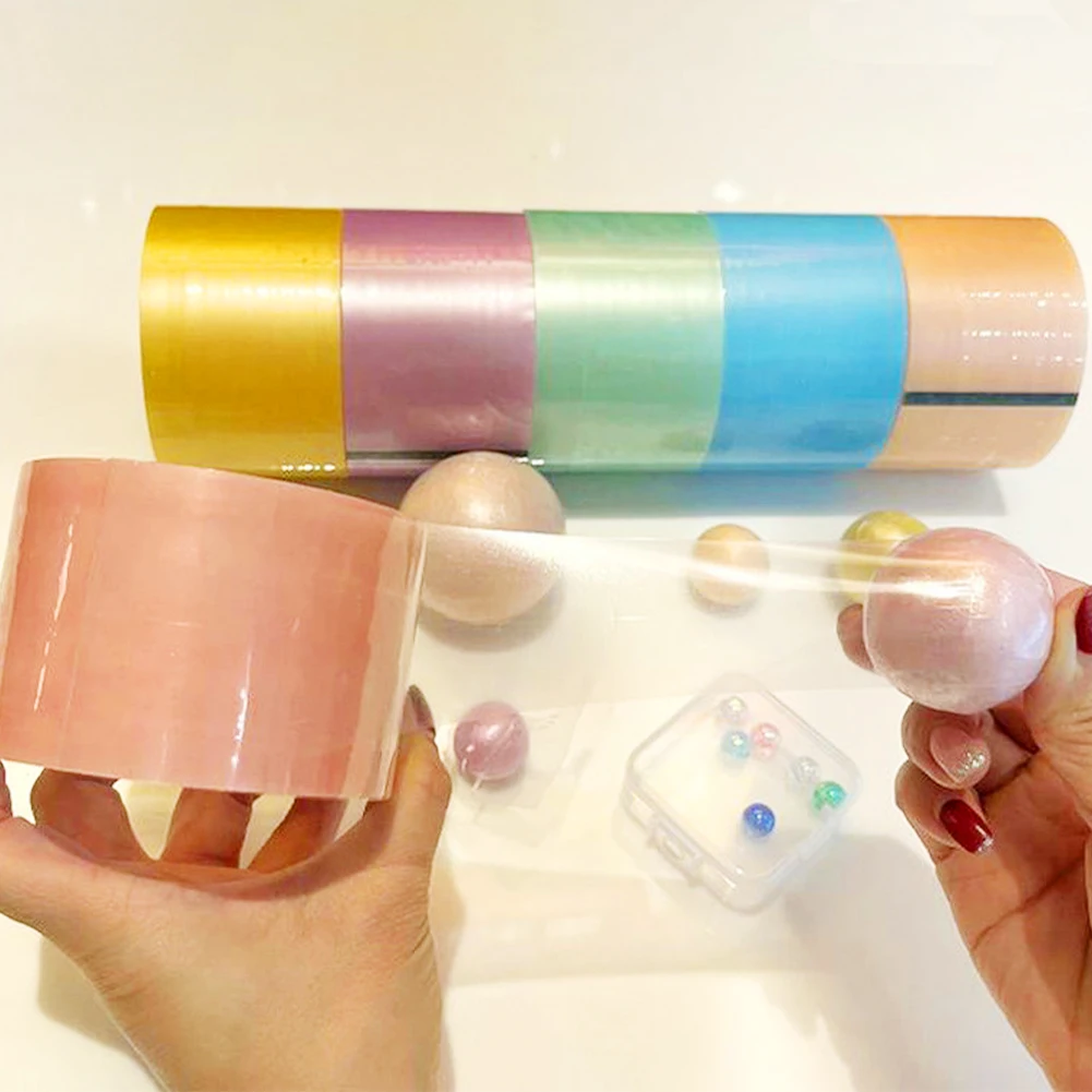 Tape Ball Klebebänder farbige Dekompression kleber Rollen DIY lustige Spielzeug Farb kugeln machen Washi bunte Maskierung Spielzeug Kleber
