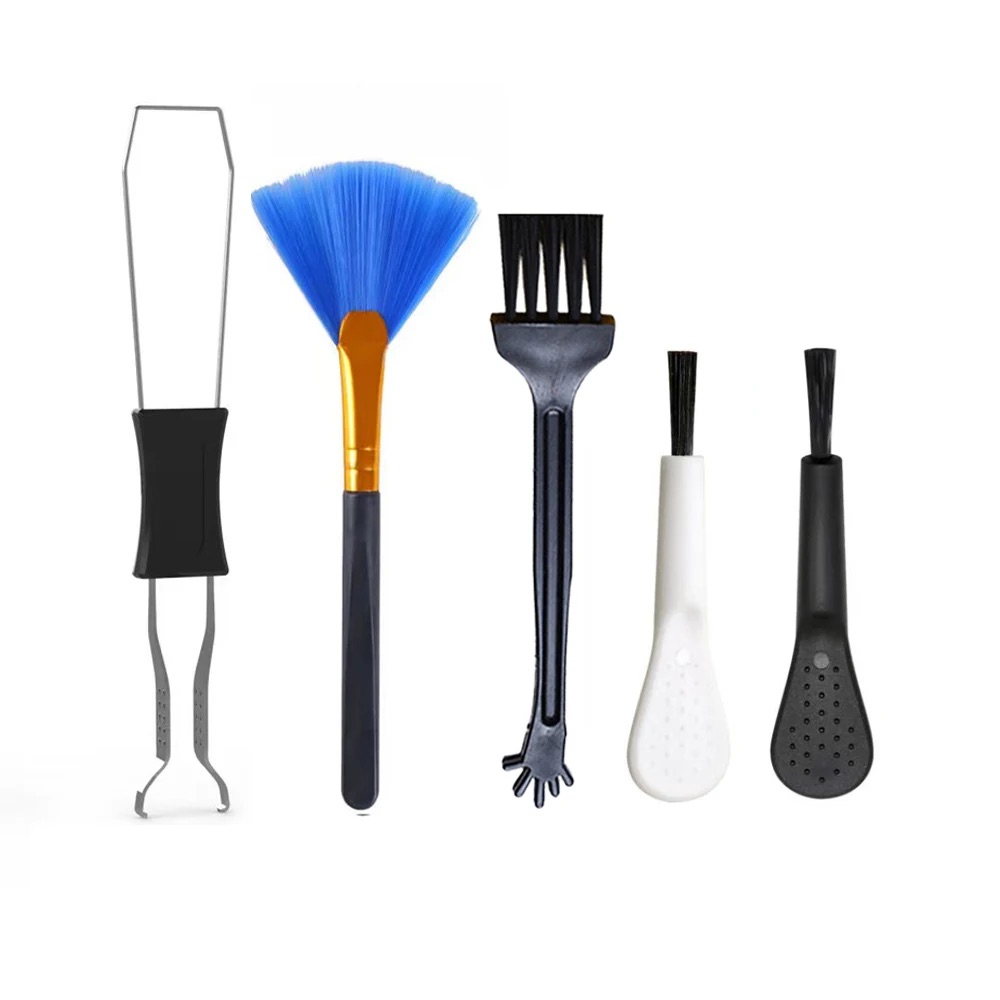 Stofblazer voor toetsenborden, antistofreinigingsborstelset, schakelaar- en toetsenkapverwijderaar, stofreinigingsborstel voor het reinigen van computertoetsenborden.: Beige