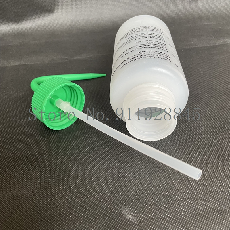2pcs/lot Methanol Elbow Plastic Squeeze Wash Bottle Lab Rinse Bottles Clean Safely