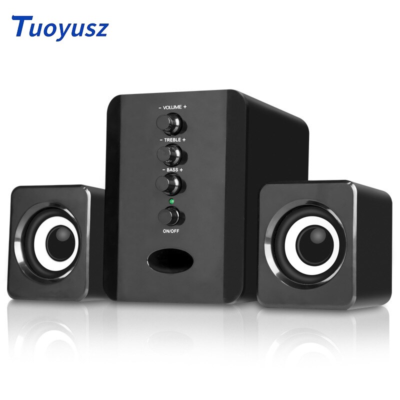 Usb Bedrade Combinatie Computer Speakers Bass Stereo Thuis Muziekspeler Multifunctionele Subwoofer Sound Box Voor Desktop Laptop
