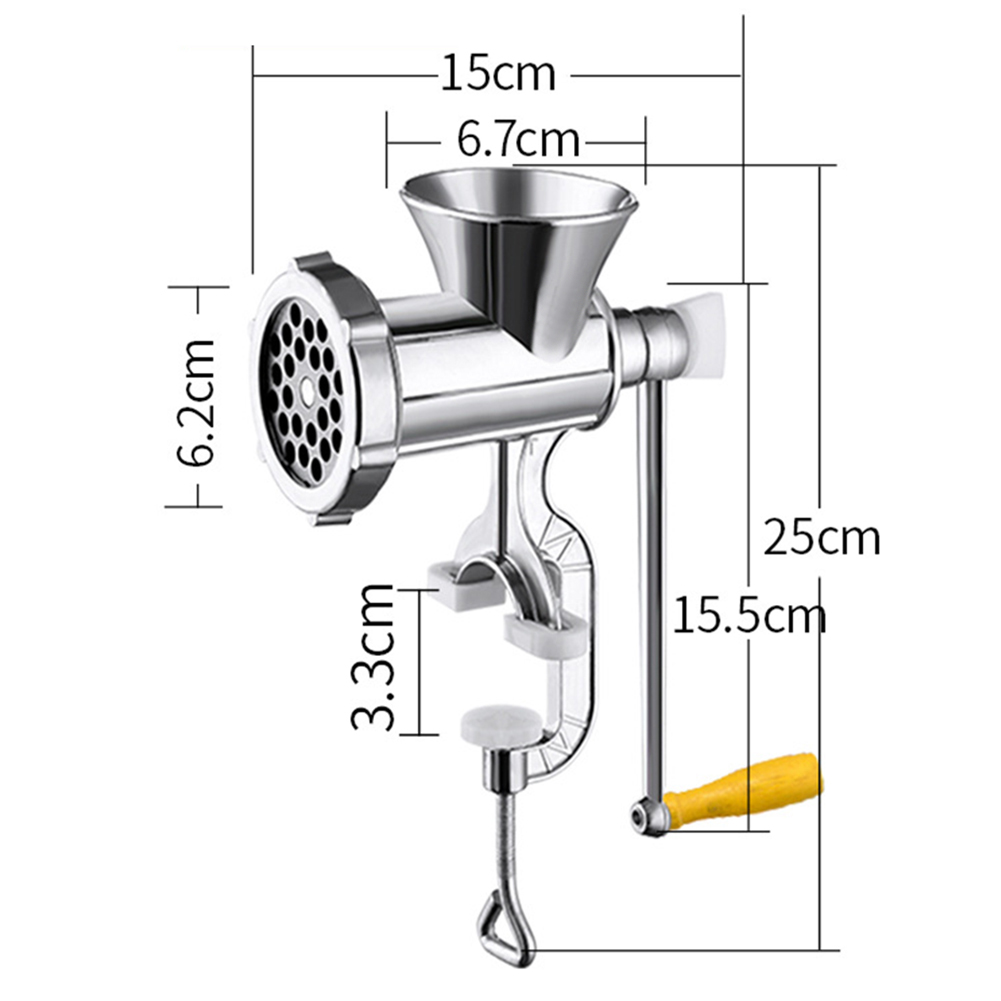 Huishoudelijke Handmatige Vleesmolen Groenten Fruit Chopper Aardappelen Snijmachine Unieke Keukenmachine Keuken Accessoires: Lichtgrijs