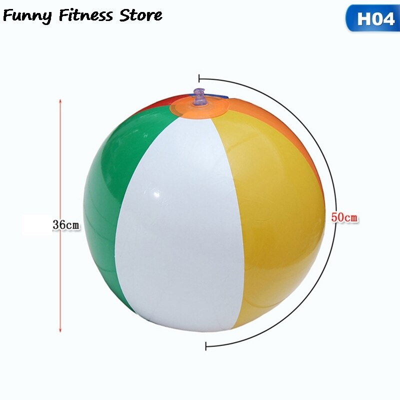 Pelota de playa para piscina, pelota inflable de verano para exteriores, pelotas que rebotan en el agua, juego de agua para niños, pelotas de burbujas para adultos, deportes: 36cm-colorful