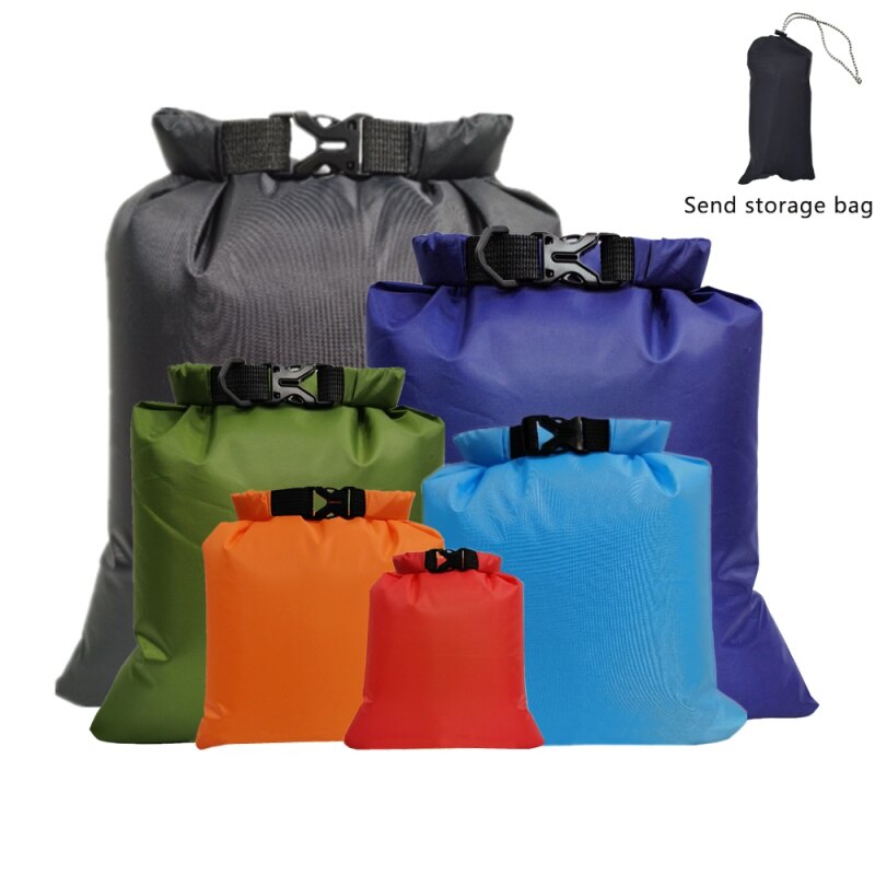 1.5L 2.5L 3L 3.5L 5L 8L 5Pcs/Pack Waterproof Dry Bag Pack Sack Swimming Rafting Kayaking River Trekking Floating Bag: Multi