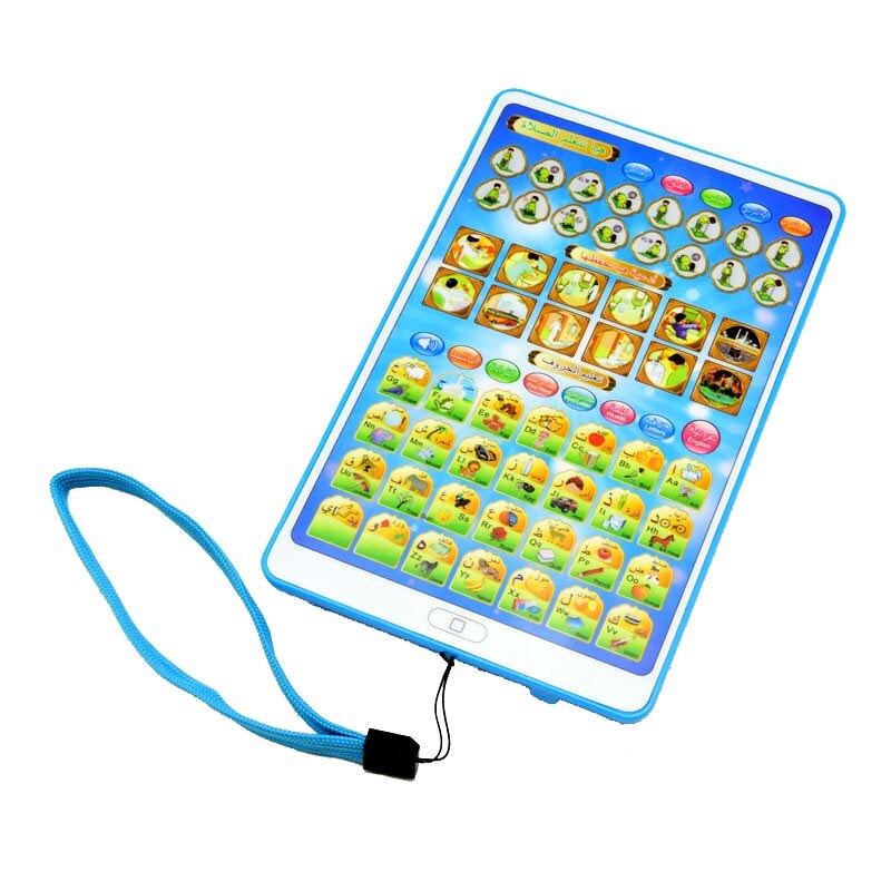 Nuovo Tablet per bambini inglese e arabo corano islamico sacro corano apprendimento giocattolo intelligenza bilinguale Pad educativo mini giocattolo per laptop