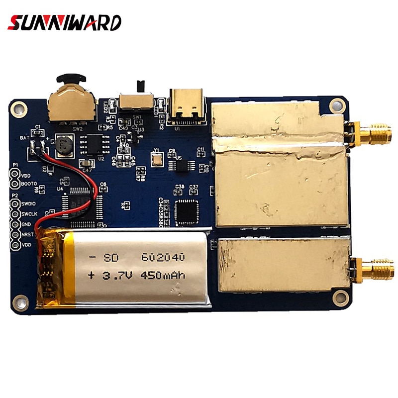 Vector Network Analyzer Digital Touching Screen Shortwave MF HF VHF UHF Antenna Analyzer Standing Wave With Battery